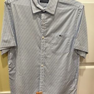 💛 Vineyard Vines | Men's Short Sleeve Button Down Medium Slim Fit Tucker Shirt